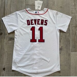 Red Sox Rafael Devers never been worn youth medium jersey.